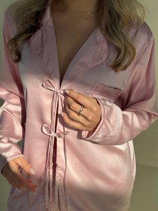 BLUSH SILKY SLEEPWEAR SET - Venus Karma