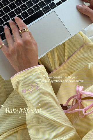 Butter Baby Sleepwear Set - collared top detail