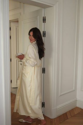 Butter Ruffle Robe - sleeve and cuff detail