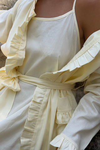 Butter Sleeping Gown - cotton satin nightgown, front view