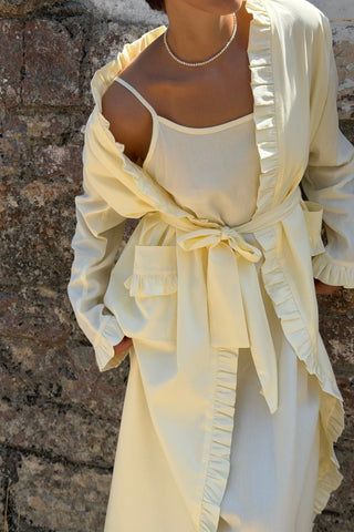 Butter Sleeping Gown - luxury sleepwear detail