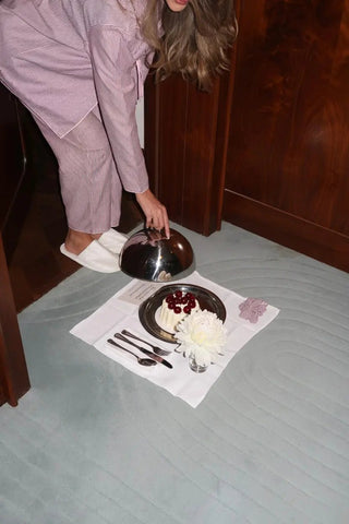 Cherry Chic Sleepwear Set - fabric texture detail