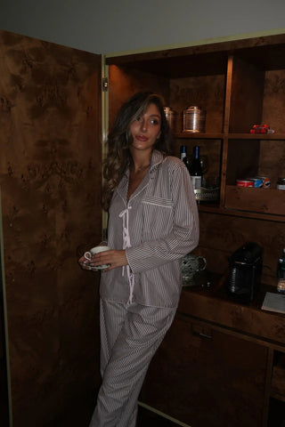 Chocolate Martini Sleepwear Set - fabric texture detail