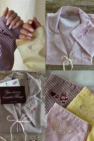 Chocolate Martini Sleepwear Set worn, full outfit