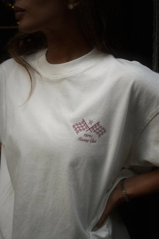 "CLASSIC RACER" WHITE T-SHIRT Venus Karma