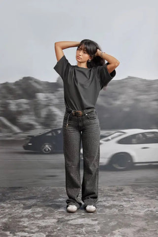 DARK ASH OVERSIZED T-SHIRT Venus Karma