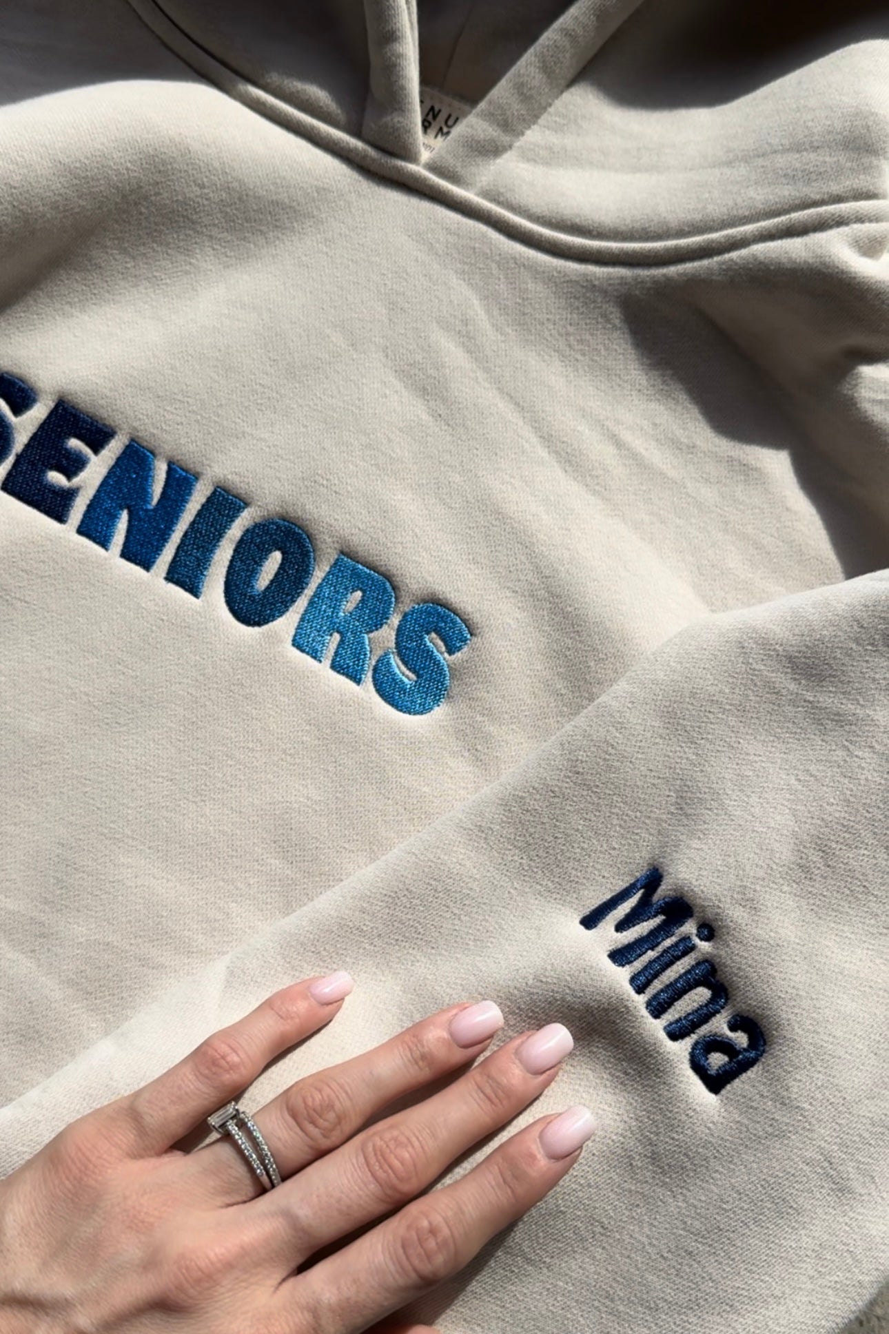 "WE WILL GRADUATE SOON" OFF-WHITE HOODIE