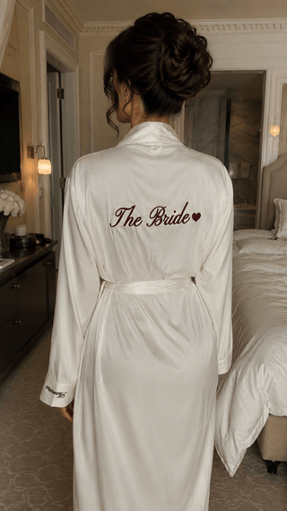 IVORY SILKY ROBE - Venus Karma
