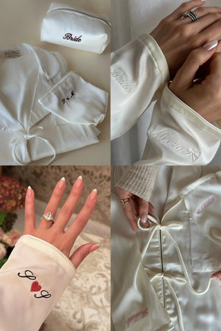 IVORY SILKY SLEEPWEAR SET Venus Karma