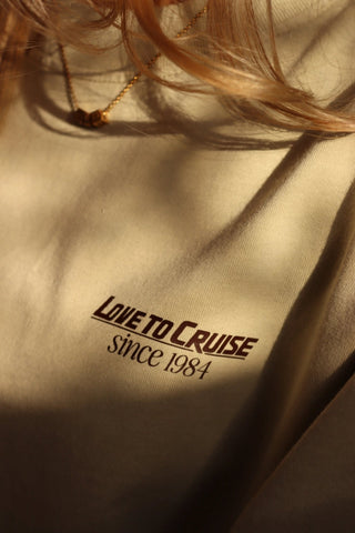 "LAND CRUISER" OVERSIZED BEIGE T-SHIRT Venus Karma