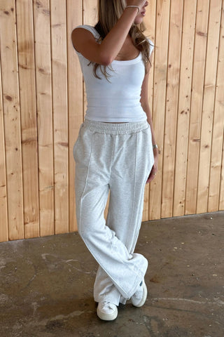 LIGHT GREY STRAIGHT SWEATPANTS Venus Karma