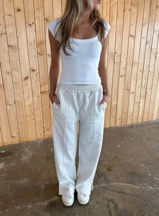 LIGHT GREY STRAIGHT SWEATPANTS Venus Karma