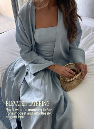 LIMONE LINEN MAXI DRESS - Venus Karma