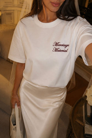 “MARRIAGE MATERIAL” OVERSIZED T-SHIRT - T-SHIRTS - Venus Karma