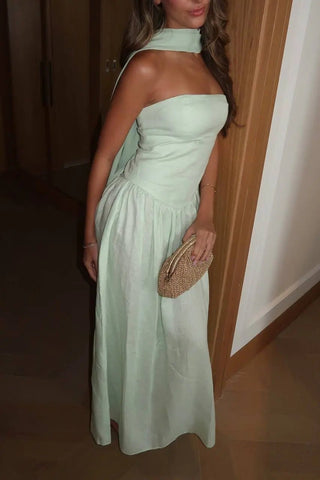 MENTA LINEN MAXI DRESS Venus Karma