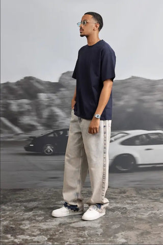 NAVY BLUE OVERSIZED T-SHIRT Venus Karma