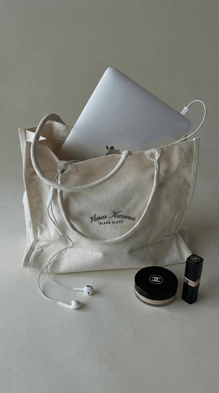 NEVERFULL CREAM TOTE BAG Venus Karma