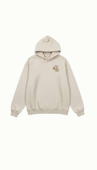 TIMELESS STAMPS OFF-WHITE HOODIE
