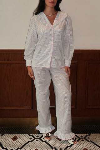Polka Dot Sleepwear Set - side view