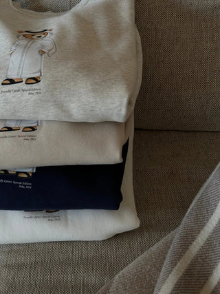 "QATAR ICONIC BEAR" GREY SWEATSHIRT Venus Karma