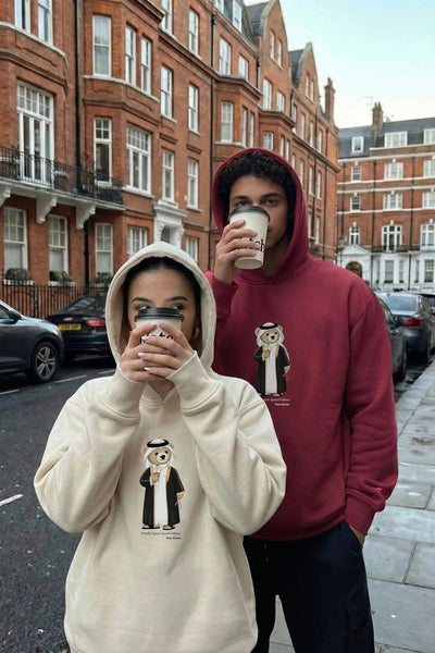 QATARI ICONIC TEDDY BEAR HOODIE - Venus Karma – Venus Karma