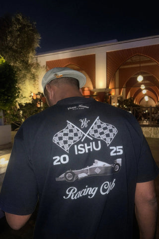 "RETRO RACING" BLACK T-SHIRT Venus Karma