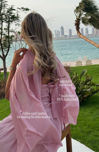 ROSA LINEN MAXI DRESS - Venus Karma