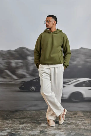 SAUDI ICONIC BEAR OLIVE GREEN HOODIE Venus Karma