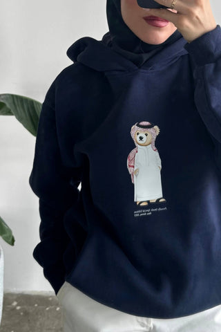 SAUDI ICONIC TEDDY BEAR HOODIE - Venus Karma