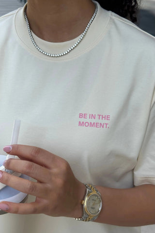 "THE ART OF PRESENCE" BUTTER YELLOW T-SHIRT Venus Karma