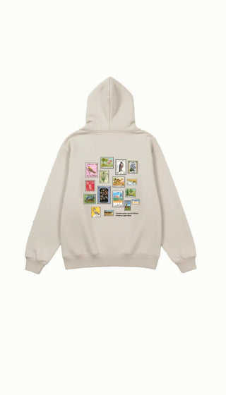 TIMELESS STAMPS OFF-WHITE HOODIE Venus Karma
