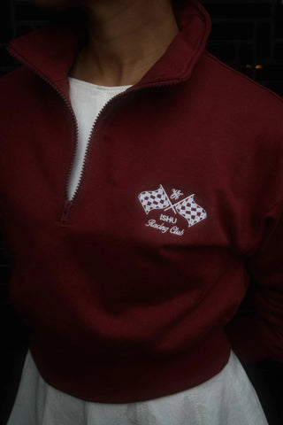 "VINTAGE SOCIETY" RUBY HALF-ZIP SWEATSHIRT Venus Karma