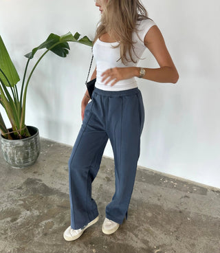 WASHED BLUE STRAIGHT SWEATPANTS Venus Karma