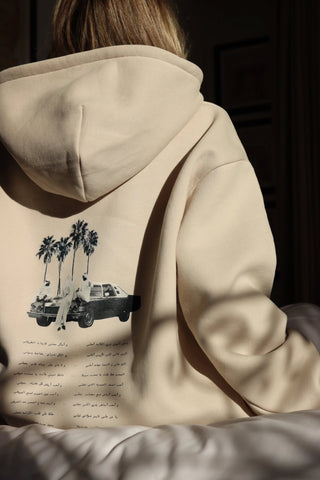 "YA MADOR AL-HAYN" OFF-WHITE HOODIE Venus Karma