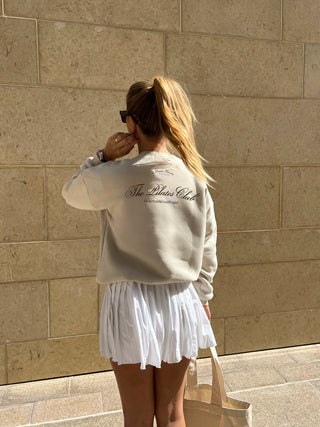 "THE PILATES CLUB" OFF-WHITE SWEATSHIRT