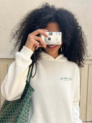"THE WELLNESS ERA" WHITE HOODIE Venus Karma