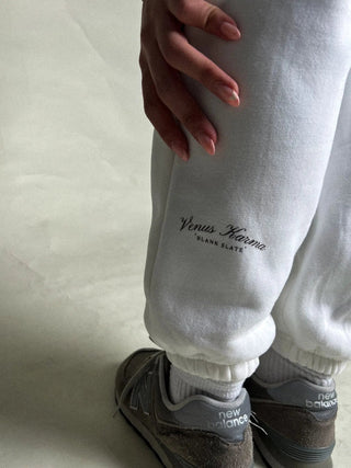 WHITE SWEATPANTS Venus Karma